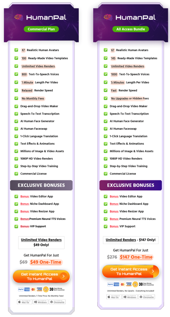 humanPal Pricing 2025